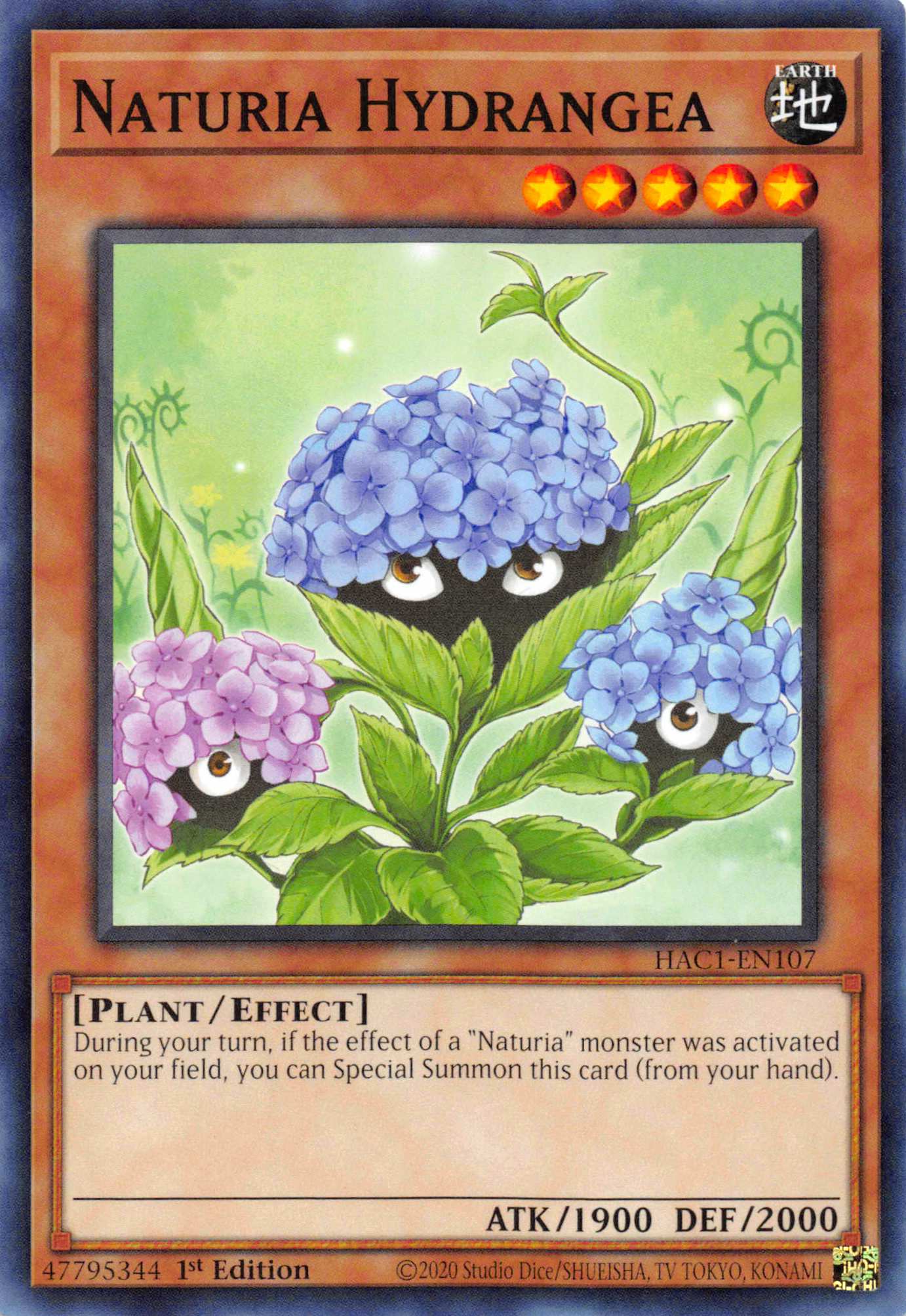 Naturia Hydrangea [HAC1-EN107] Common | L.A. Mood Comics and Games