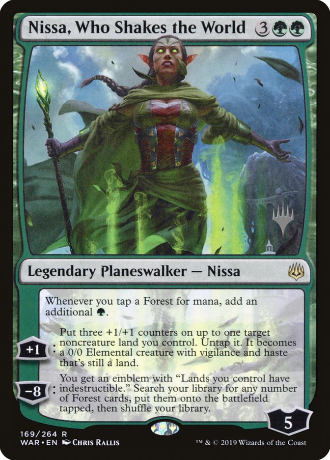 Nissa, Who Shakes the World (Promo Pack) [War of the Spark Promos] | L.A. Mood Comics and Games