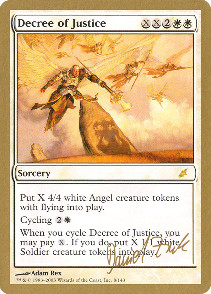 Decree of Justice (Daniel Zink) [World Championship Decks 2003] | L.A. Mood Comics and Games