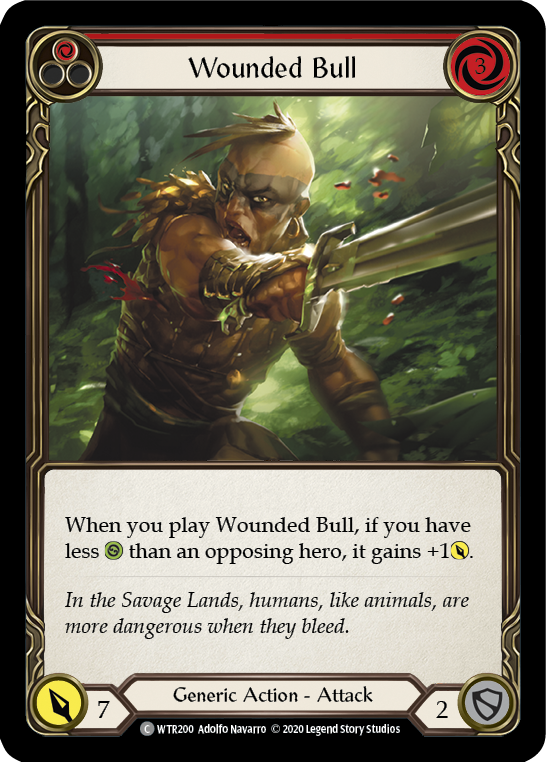 Wounded Bull (Red) [U-WTR200] (Welcome to Rathe Unlimited)  Unlimited Normal | L.A. Mood Comics and Games