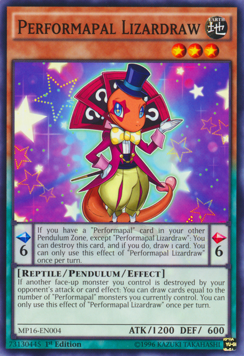 Performapal Lizardraw [MP16-EN004] Common | L.A. Mood Comics and Games