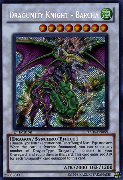 Dragunity Knight - Barcha [HA04-EN059] Secret Rare | L.A. Mood Comics and Games