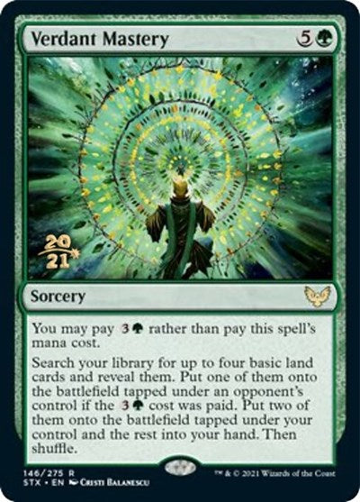 Verdant Mastery [Strixhaven: School of Mages Prerelease Promos] | L.A. Mood Comics and Games