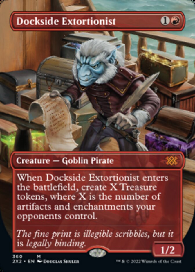 Dockside Extortionist (Borderless Alternate Art) [Double Masters 2022] | L.A. Mood Comics and Games