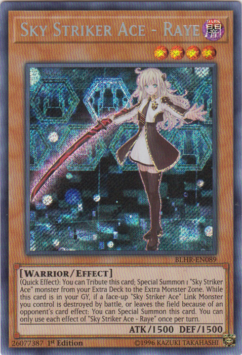 Sky Striker Ace - Raye [BLHR-EN089] Secret Rare | L.A. Mood Comics and Games