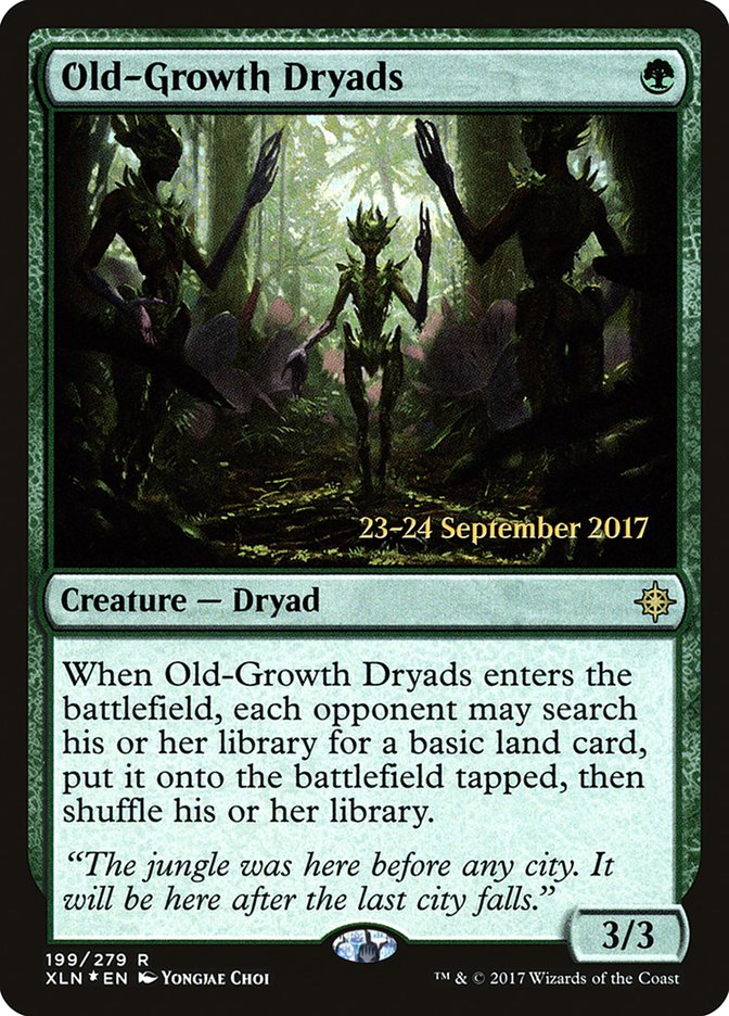 Old-Growth Dryads [Ixalan Prerelease Promos] | L.A. Mood Comics and Games