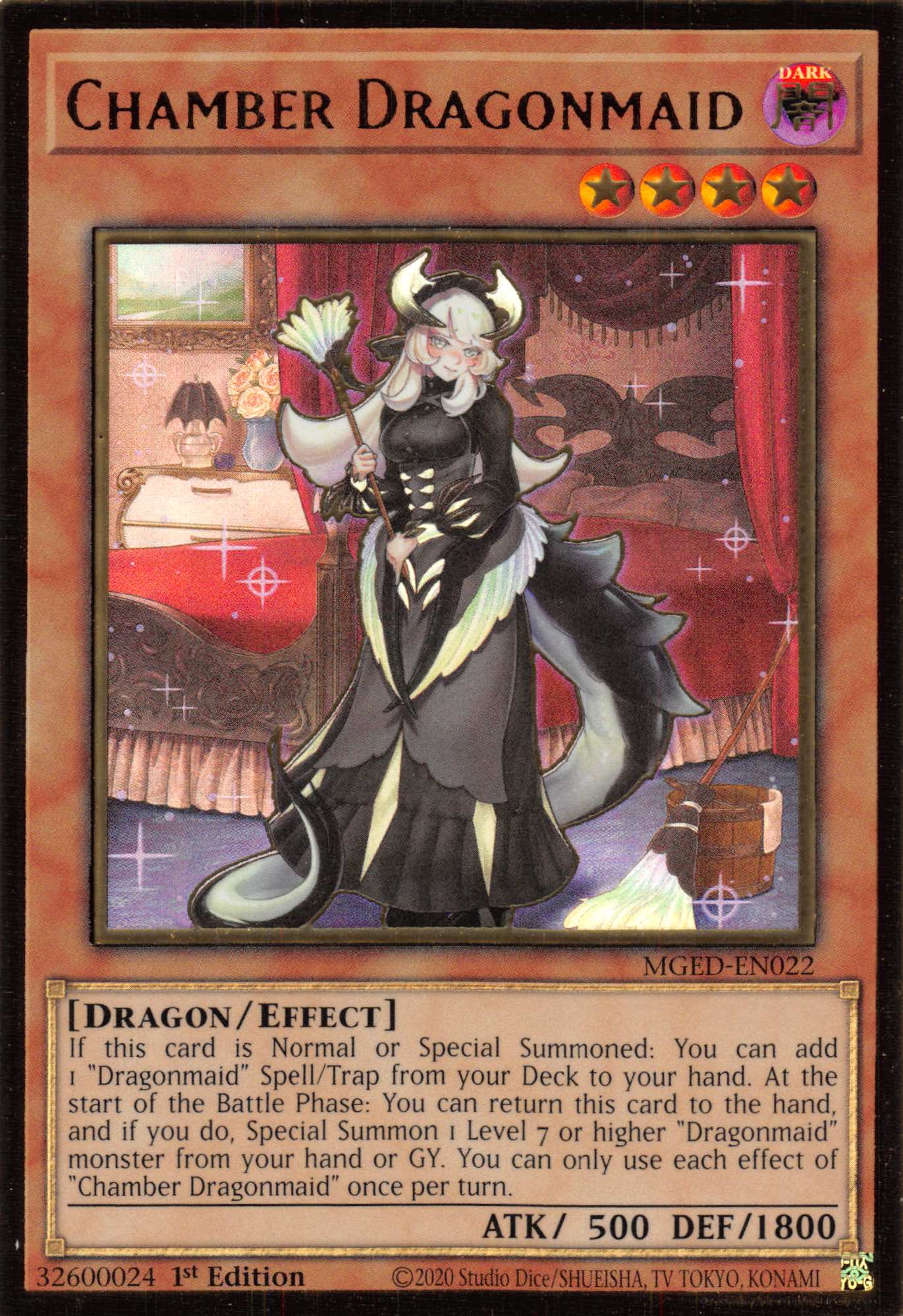 Chamber Dragonmaid [MGED-EN022] Gold Rare | L.A. Mood Comics and Games