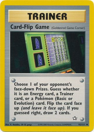 Card-Flip Game (92/111) [Neo Genesis Unlimited] | L.A. Mood Comics and Games