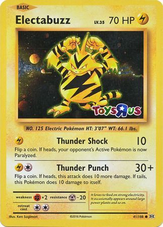 Electabuzz (41/108) (Toys R Us Promo) [XY: Evolutions] | L.A. Mood Comics and Games