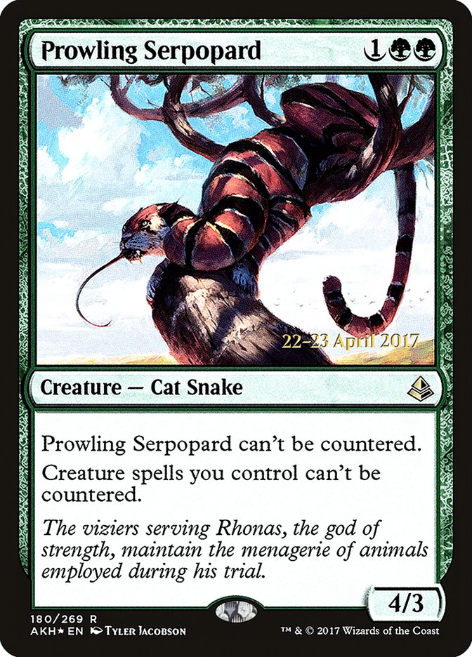 Prowling Serpopard [Amonkhet Prerelease Promos] | L.A. Mood Comics and Games