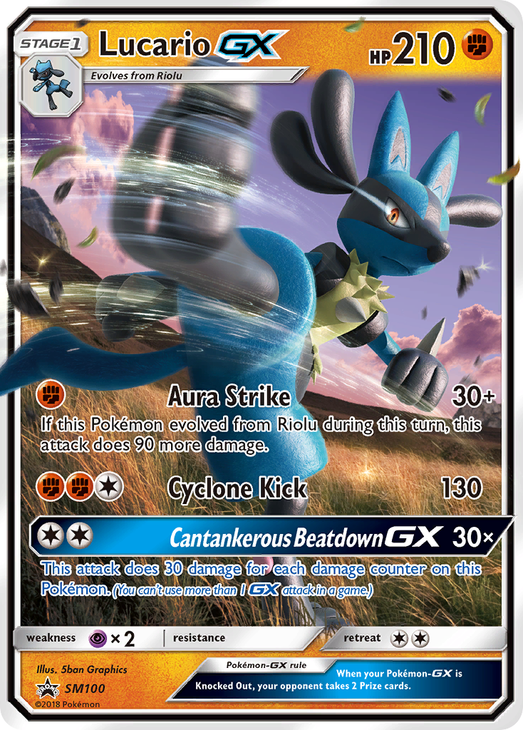 Lucario GX (SM100) [Sun & Moon: Black Star Promos] | L.A. Mood Comics and Games