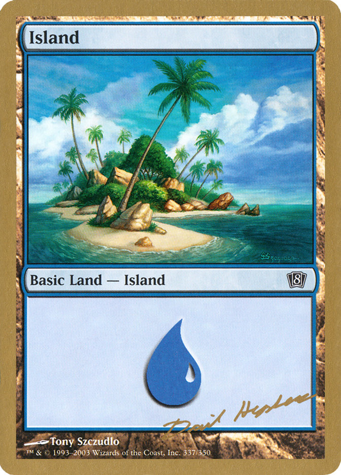 Island (dh337) (Dave Humpherys) [World Championship Decks 2003] | L.A. Mood Comics and Games