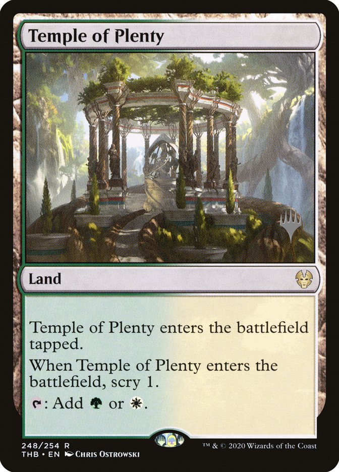 Temple of Plenty (Promo Pack) [Theros Beyond Death Promos] | L.A. Mood Comics and Games