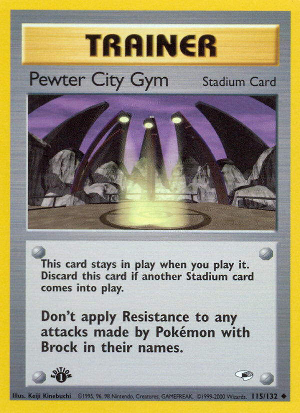 Pewter City Gym (115/132) [Gym Heroes 1st Edition] | L.A. Mood Comics and Games