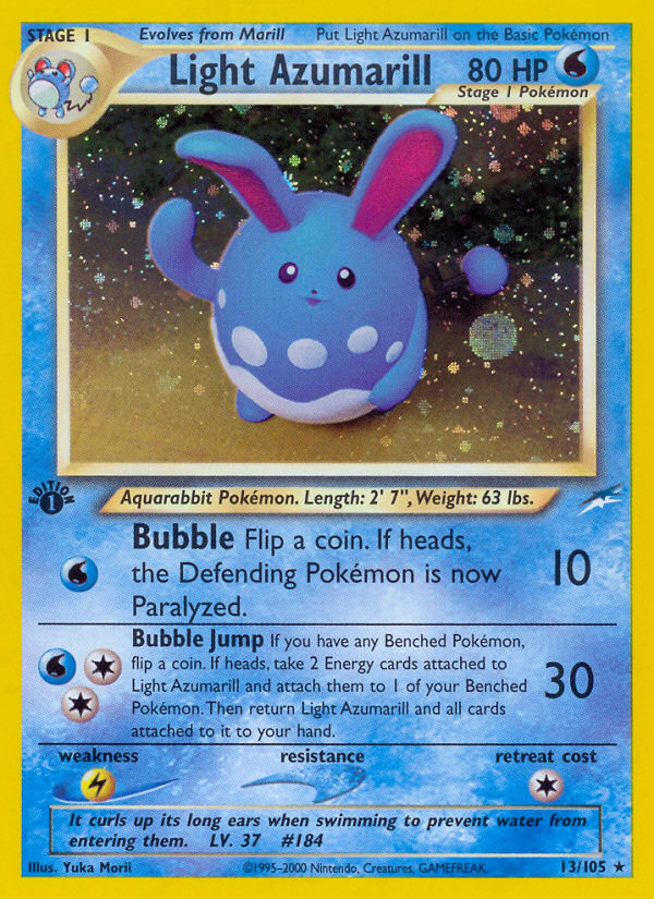 Light Azumarill (13/105) [Neo Destiny 1st Edition] | L.A. Mood Comics and Games