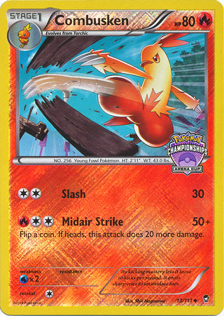 Combusken (13/111) (States Championship Promo) [XY: Furious Fists] | L.A. Mood Comics and Games