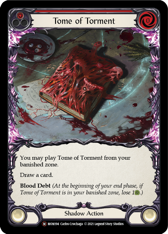 Tome of Torment [U-MON194-RF] (Monarch Unlimited)  Unlimited Rainbow Foil | L.A. Mood Comics and Games