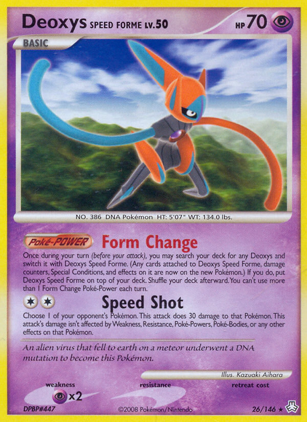 Deoxys Speed Forme (26/146) [Diamond & Pearl: Legends Awakened] | L.A. Mood Comics and Games