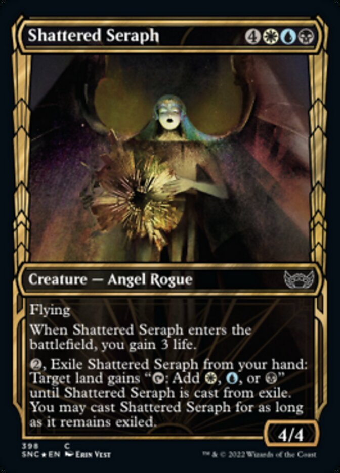 Shattered Seraph (Showcase Golden Age Gilded Foil) [Streets of New Capenna] | L.A. Mood Comics and Games