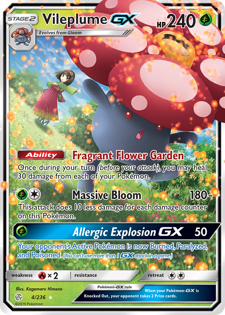 Vileplume GX (4/236) [Sun & Moon: Cosmic Eclipse] | L.A. Mood Comics and Games