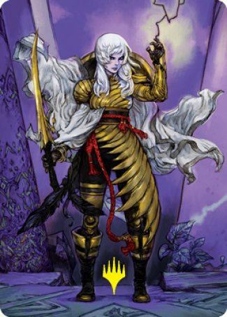 The Wandering Emperor 1 Art Card (Gold-Stamped Signature) [Kamigawa: Neon Dynasty Art Series] | L.A. Mood Comics and Games