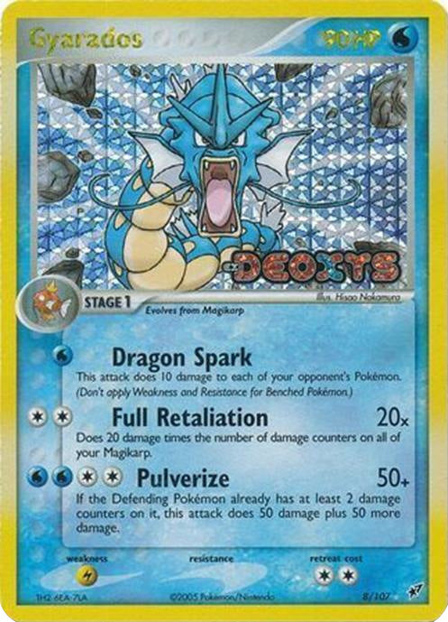 Gyarados (8/107) (Stamped) [EX: Deoxys] | L.A. Mood Comics and Games