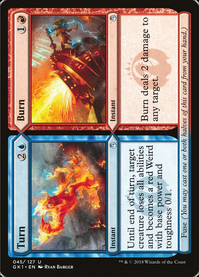 Turn // Burn [Guilds of Ravnica Guild Kit] | L.A. Mood Comics and Games