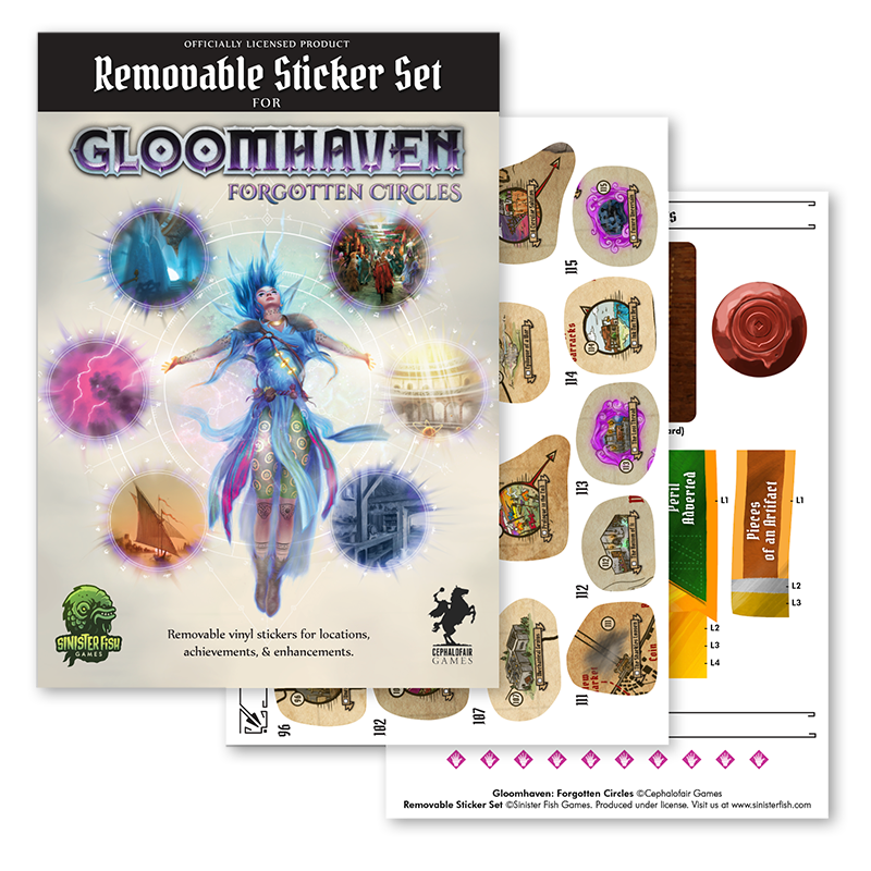 Gloomhaven Removable Sticker Set: Forgotten Circles | L.A. Mood Comics and Games