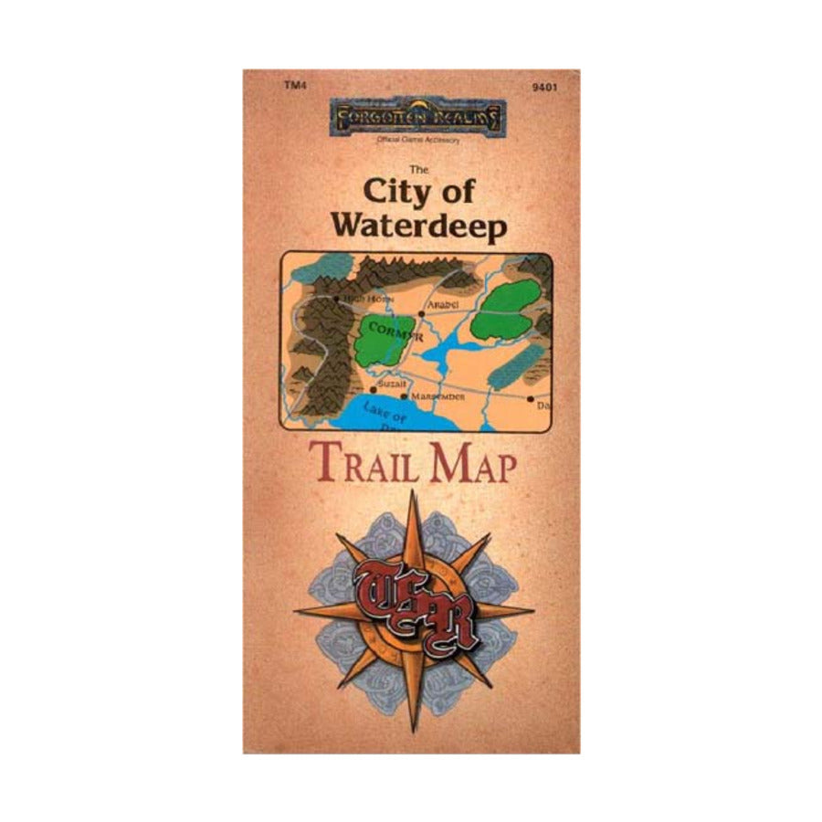 AD&D 2nd Ed. - Forgotten Realms: City of Waterdeep Trail Map (USED) | L.A. Mood Comics and Games
