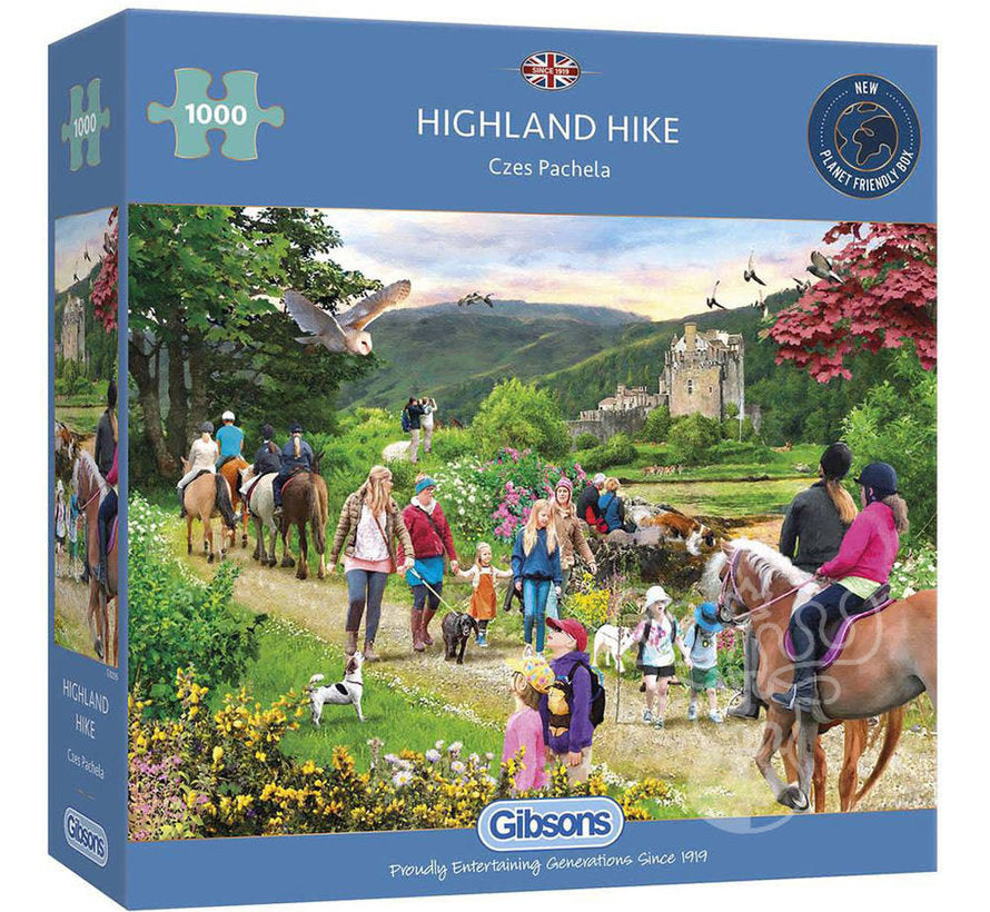 Puzzle: Highland Hike (1000pc) | L.A. Mood Comics and Games