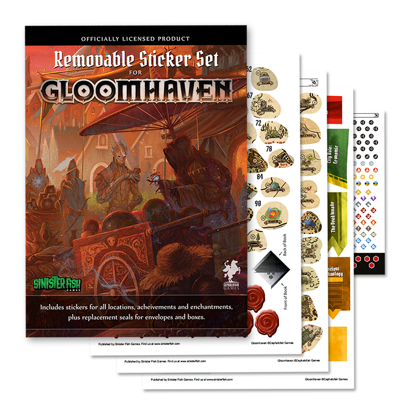 GLOOMHAVEN 2ND EDITION REMOVABLE STICKERS | L.A. Mood Comics and Games