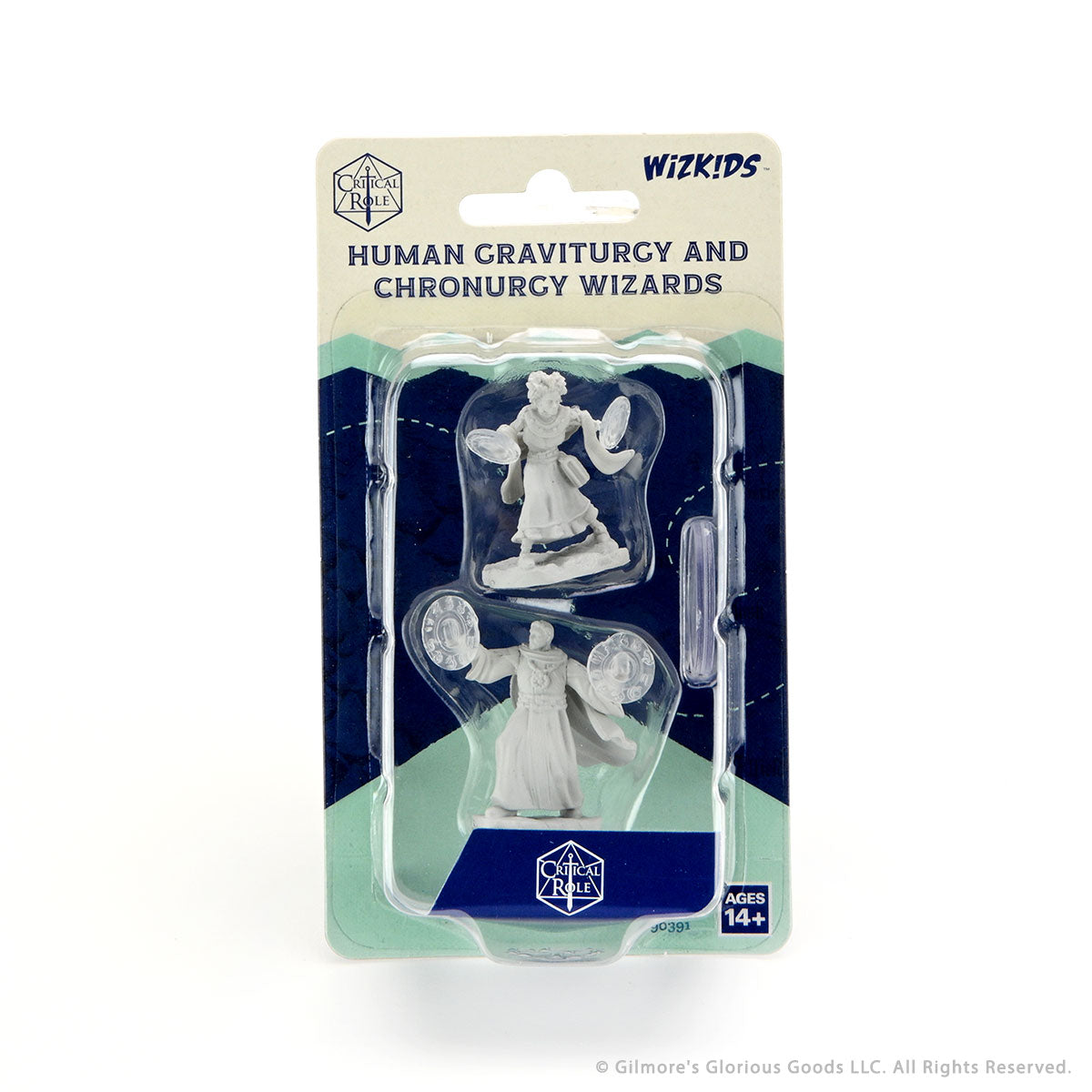 Critical Role Unpainted Miniatures Wave 1: Human Graviturgy and Chronurgy Wizards Female | L.A. Mood Comics and Games