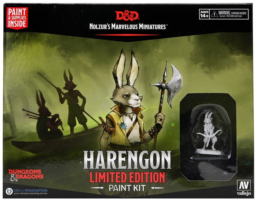 D&D Nolzur's Marvelous Miniatures: Harengon Paint Kit | L.A. Mood Comics and Games