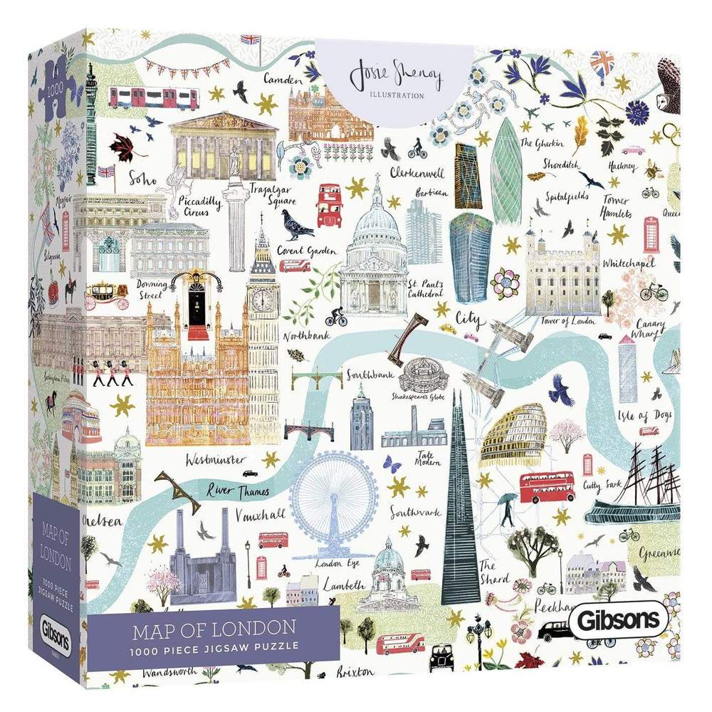 Puzzle: 1000: Map of London | L.A. Mood Comics and Games