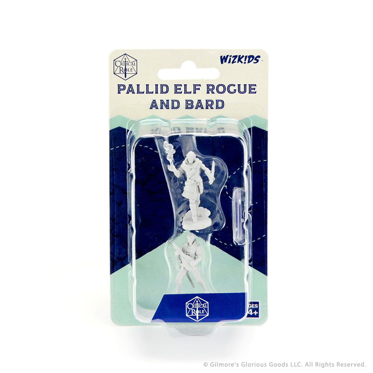 Critical Role Unpainted Miniatures Wave 1: Pallid Elf Rogue and Bard Male | L.A. Mood Comics and Games