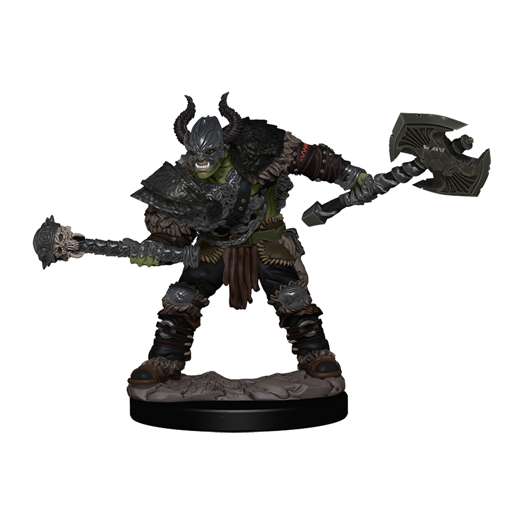 PF Battles: Premium Painted Figure - Half-Orc Barbarian Male | L.A. Mood Comics and Games