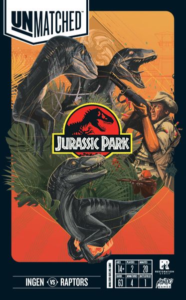 Unmatched Jurassic Park Ingen vs Raptors | L.A. Mood Comics and Games