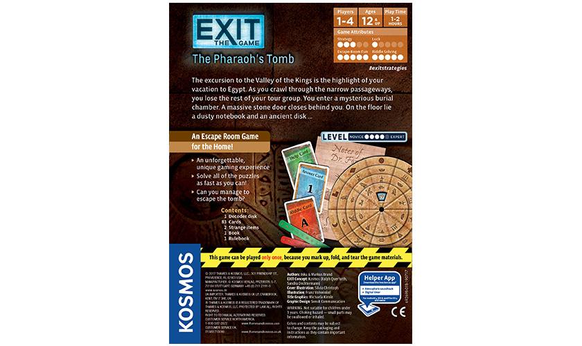 Exit: The Game – The Pharaoh's Tomb | L.A. Mood Comics and Games