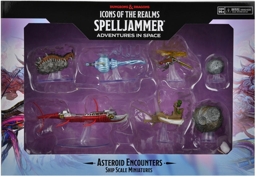 D&D Icons of the Realms Spelljammer: Asteroid Encounters Ship Miniatures | L.A. Mood Comics and Games