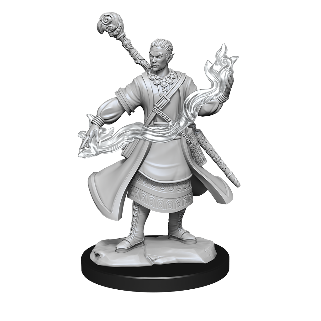 DND UNPAINTED MINIS WV14 HALF-ELF WIZARD MALE | L.A. Mood Comics and Games