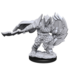 DND UNPAINTED MINIS WV15 DRAGONBORN FIGHTER MALE | L.A. Mood Comics and Games