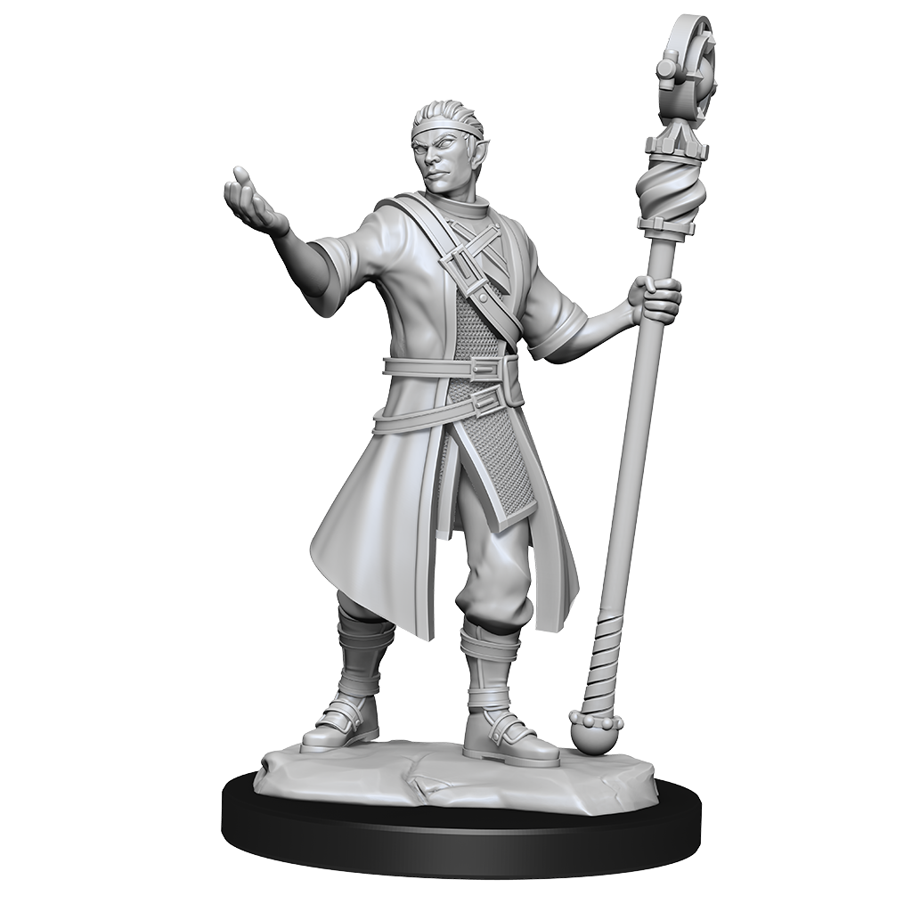 DND UNPAINTED MINIS WV14 HALF-ELF WIZARD MALE | L.A. Mood Comics and Games