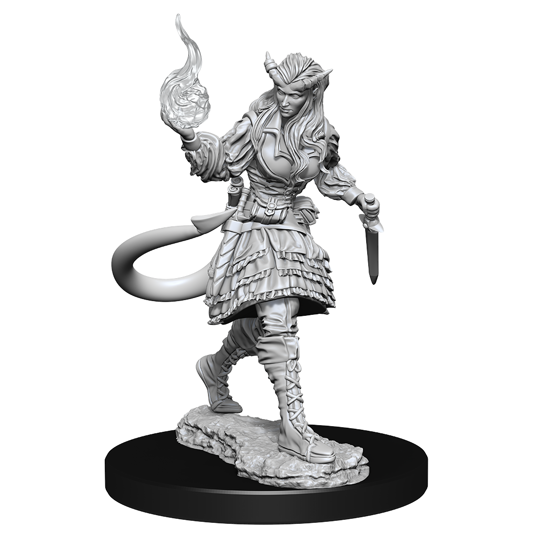 DND UNPAINTED MINIS WV15 TIEFLING SORCERER FEMALE | L.A. Mood Comics and Games