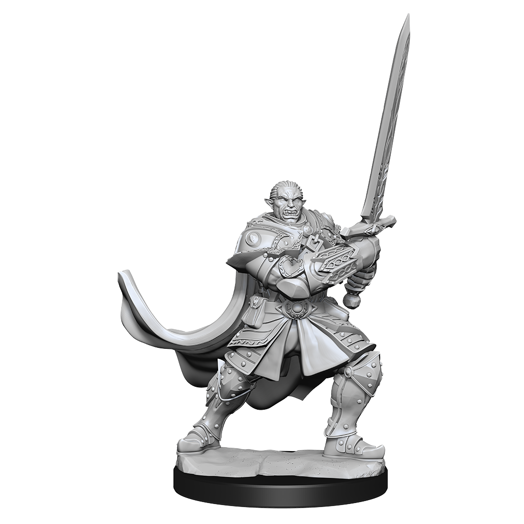 DND UNPAINTED MINIS WV15 HALF-ORC PALADIN MALE | L.A. Mood Comics and Games