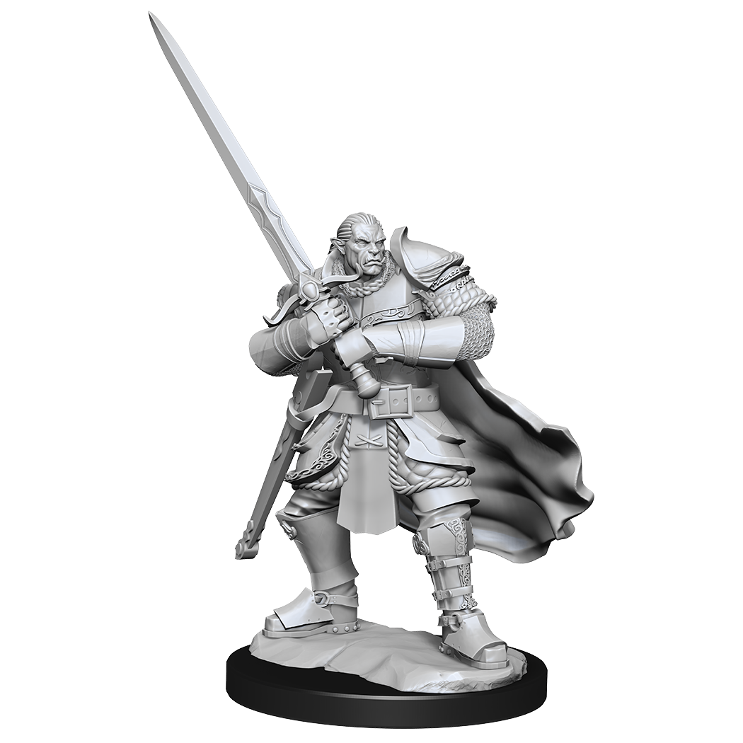 DND UNPAINTED MINIS WV15 HALF-ORC PALADIN MALE | L.A. Mood Comics and Games