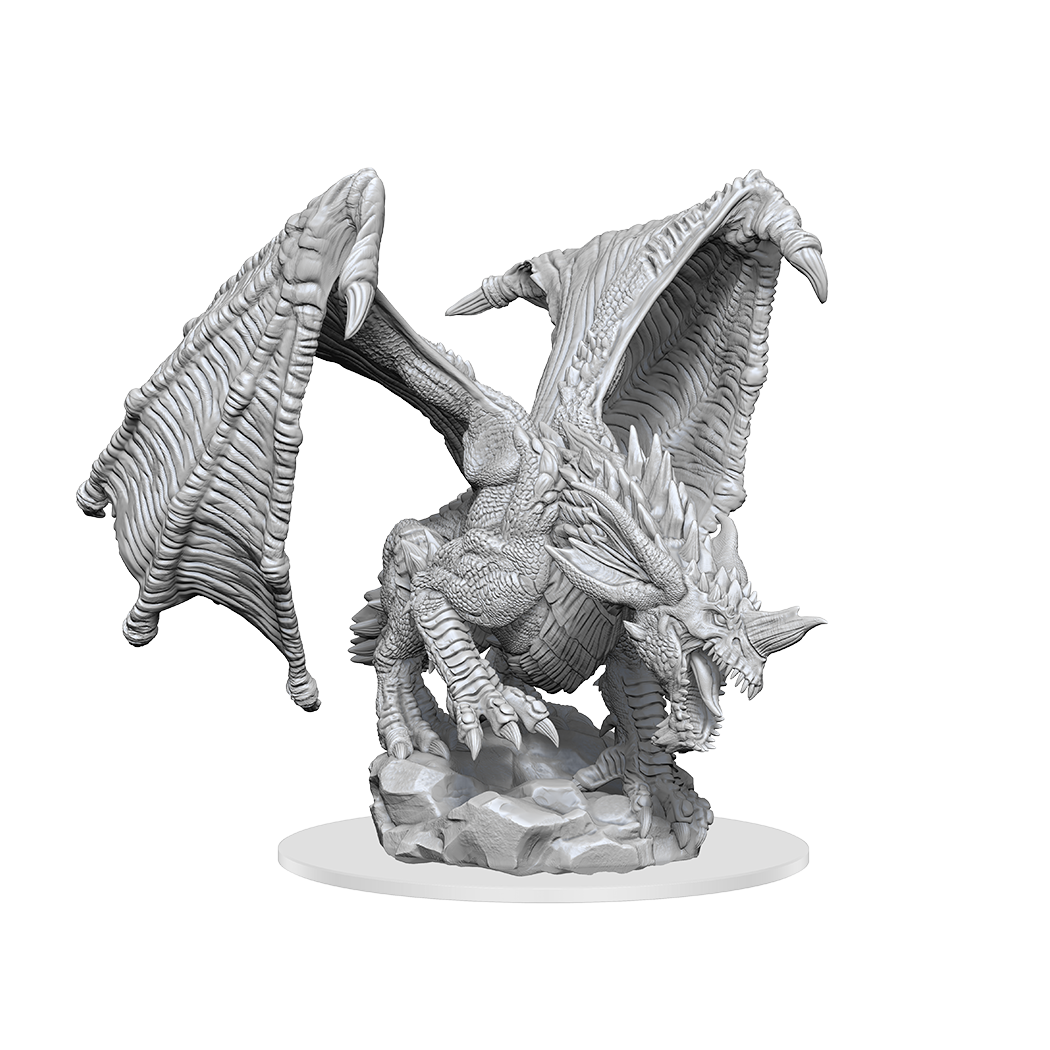 DND UNPAINTED MINIS WV15 YOUNG BLUE DRAGON | L.A. Mood Comics and Games