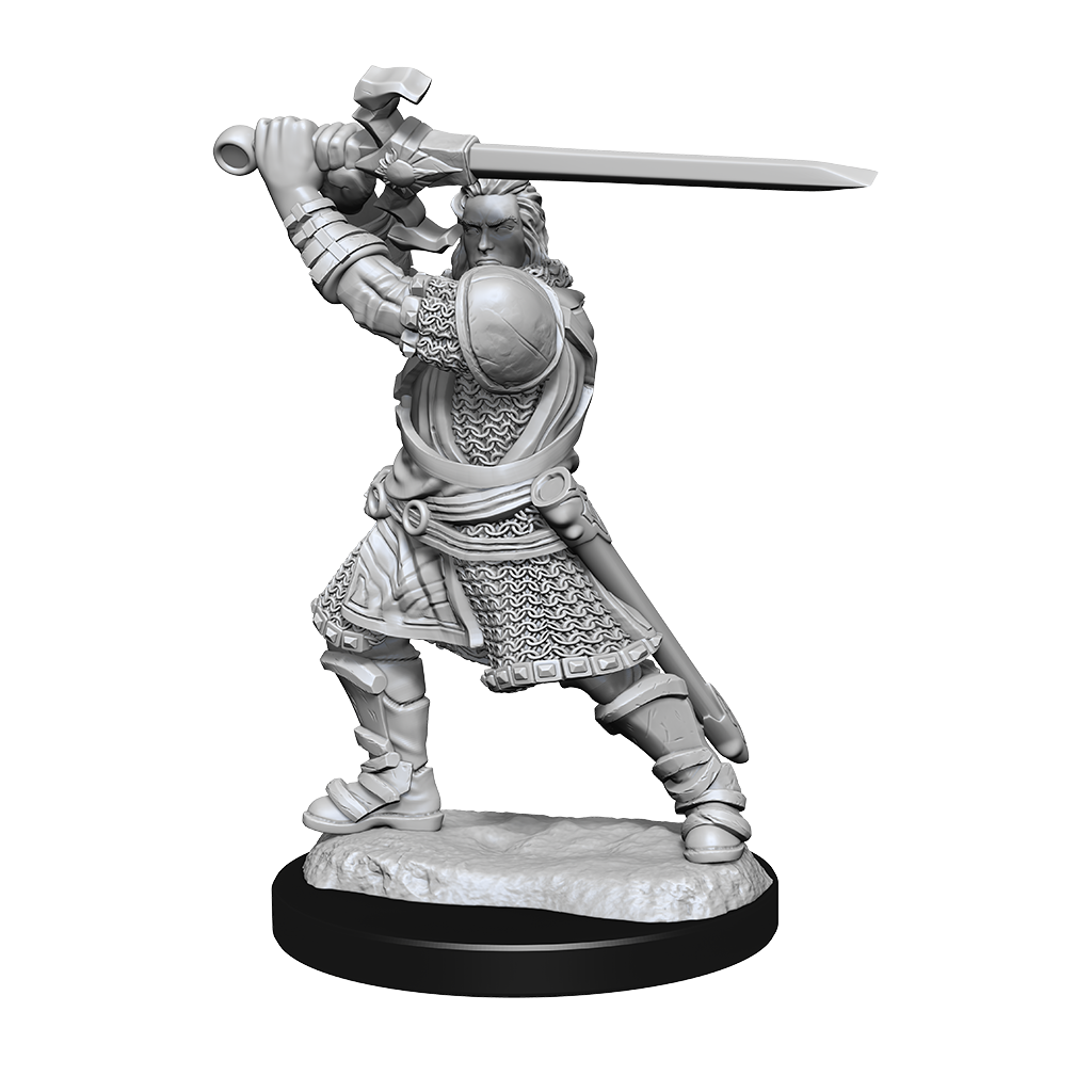 DND UNPAINTED MINIS WV14 HUMAN PALADIN MALE | L.A. Mood Comics and Games