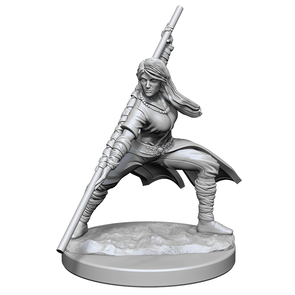 DND UNPAINTED MINIS WV14 HUMAN MONK FEMALE | L.A. Mood Comics and Games