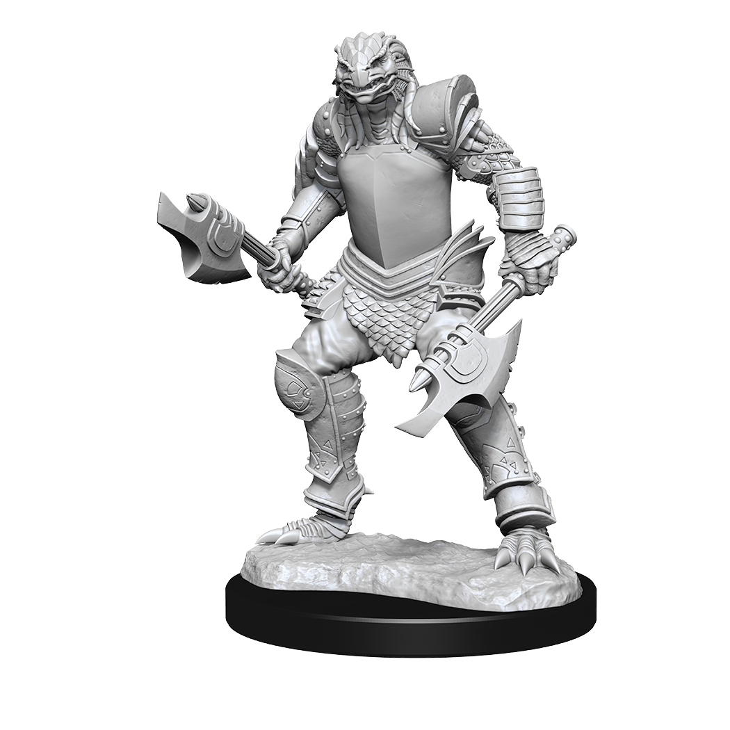 DND UNPAINTED MINIS WV15 DRAGONBORN FIGHTER FEMALE | L.A. Mood Comics and Games