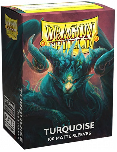 DRAGON SHIELD SLEEVES MATTE TURQUOISE 100CT | L.A. Mood Comics and Games